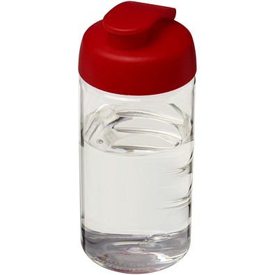 H2O Active® Bop 500 ml Sportflasche mit Klappdeckel, transparent/rot