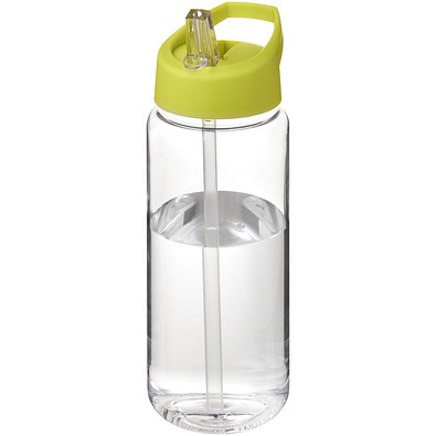 H2O Active® Octave Tritan™ 600 ml Sportflasche mit Ausgussdeckel, transparentklar/limone