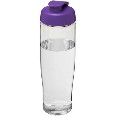 H2O Active® Tempo 700 ml Sportflasche mit Klappdeckel, transparent/lila