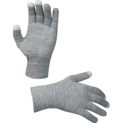 Handschuhe mit Touchfingern, grau