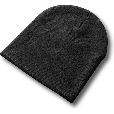 HAWK. Unisex-Mütze aus recyceltem Polyester (100% rPET), Schwarz