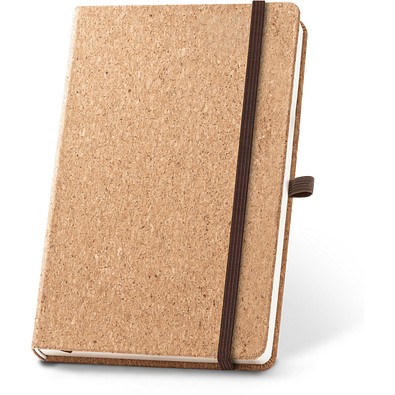 HAWKINS A5. A5 Notizblock aus Kork mit unlinierten Seiten, Natur