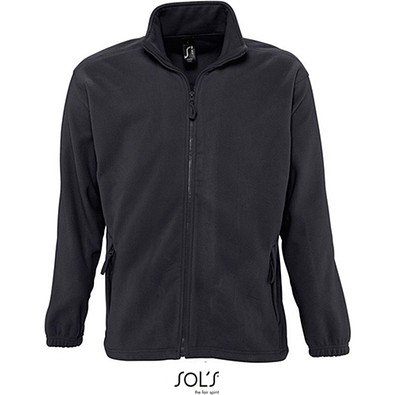 Herren Fleecejacke North, XS, Charcoal Grey (Solid)