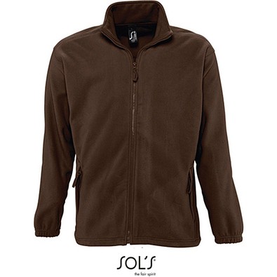 Herren Fleecejacke North, XS, Dark Chocolate