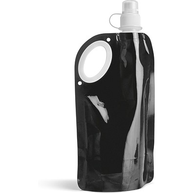 HIKE. Faltbare Flasche aus PET, PA und PE 750 ml, Schwarz