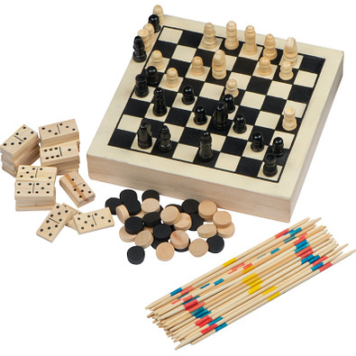 Holz-Spielesammlung Riga,beige