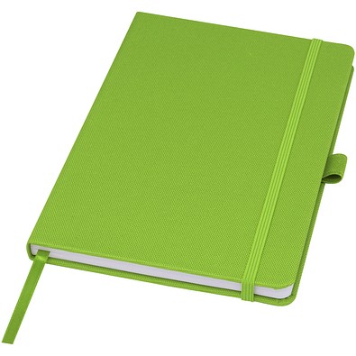 Honua A5 Notizbuch aus recyceltem Papier mit Cover aus recyceltem PET, Lindgrün