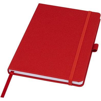 Honua A5 Notizbuch aus recyceltem Papier mit Cover aus recyceltem PET, rot