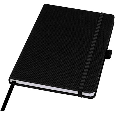 Honua A5 Notizbuch aus recyceltem Papier mit Cover aus recyceltem PET, schwarz