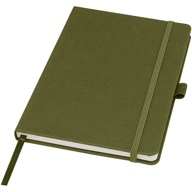Honua A5 Notizbuch aus recyceltem Papier mit Cover aus recyceltem PET, waldgrün