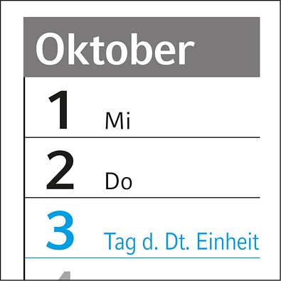 Geiger-Notes Wandplaner Horizont Recycling, blau