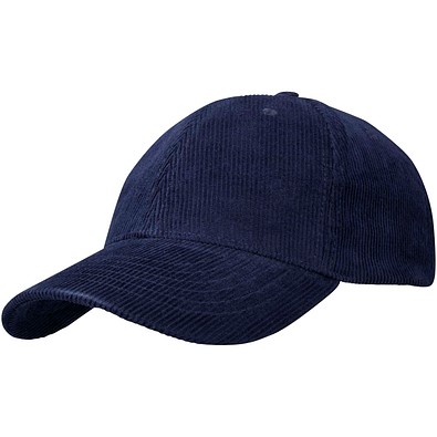 Hutton Kappe aus recyceltem Cord mit 6 Segmenten, navy