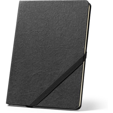 HUXLEY. A5-Notizblock mit Hardcover, hergestellt aus wasserfestem Papier, Schwarz