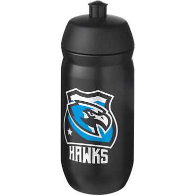 HydroFlex™ 500 ml Sportflasche, schwarz, schwarz
