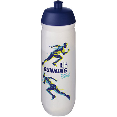 HydroFlex™ 750 ml Sportflasche, blau, transparent weiß