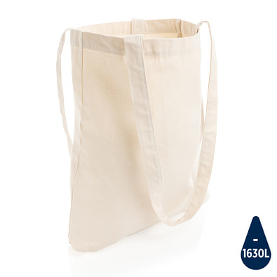 XD COLLECTION recycelte Baumwolltasche Impact Aware, weiß