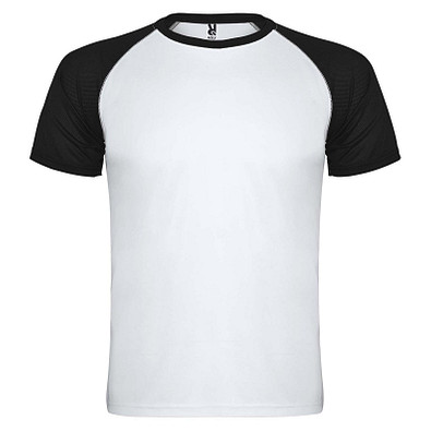 Indianapolis Sport T-Shirt für Kinder, weiß / schwarz, 16