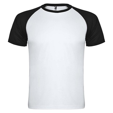 Indianapolis T-Shirt Unisex aus recyceltem Material, weiß / schwarz, 2XL