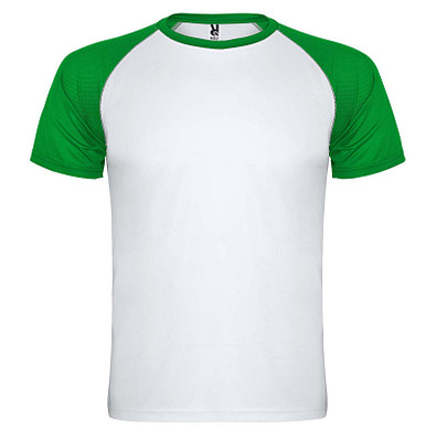 Indianapolis T-Shirt Unisex aus recyceltem Material, weiß / farngrün, L