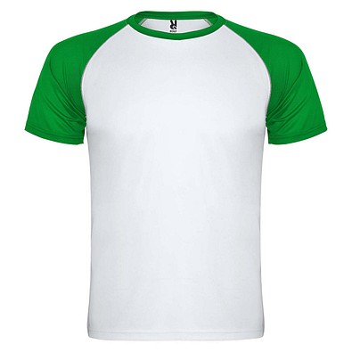 Indianapolis T-Shirt Unisex aus recyceltem Material, weiß / farngrün, S