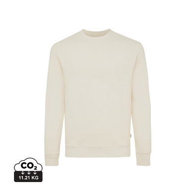 Iqoniq Denali ungefärbt. Rundhals-Sweater aus recycelter BW, natural raw, M