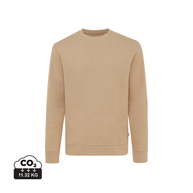Iqoniq Denali ungefärbt. Rundhals-Sweater aus recycelter BW, ungefärbtes braun, L