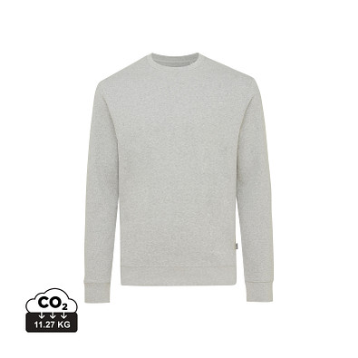 Iqoniq Denali ungefärbt. Rundhals-Sweater aus recycelter BW, ungefärbtes Grau, XS