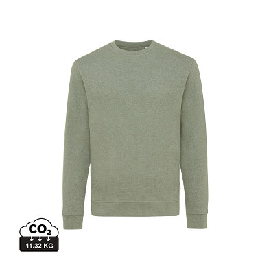 Iqoniq Denali ungefärbt. Rundhals-Sweater aus recycelter BW, ungefärbtes grün, XL