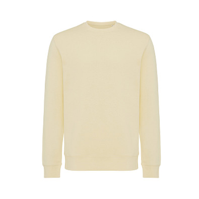 Iqoniq Etosha Lightweight Sweater aus recycelter Baumwolle, cream yellow, L
