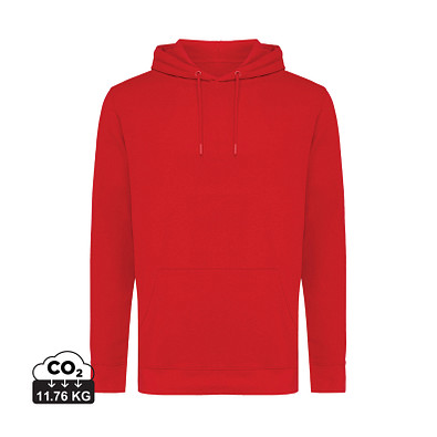 Iqoniq Jasper Hoodie aus recycelter Baumwolle, rot, XS