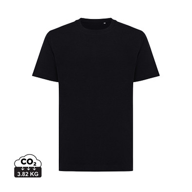 Iqoniq Kakadu relaxed T-Shirt aus recycelter Baumwolle, schwarz, L