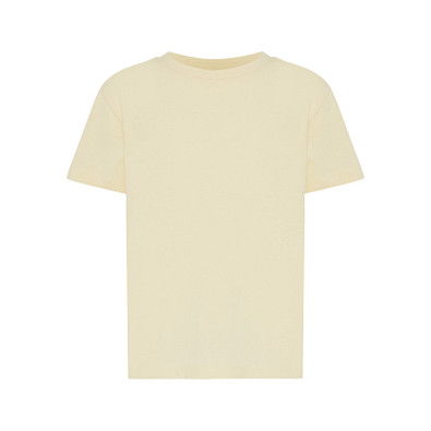 Iqoniq Koli Kids T-Shirt aus recycelter Baumwolle, cream yellow, 910