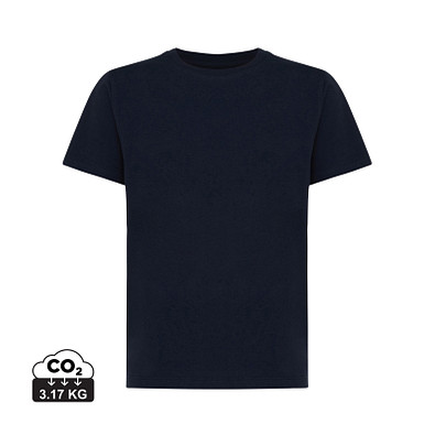 Iqoniq Koli Kids T-Shirt aus recycelter Baumwolle, navy blau, 9-10 y