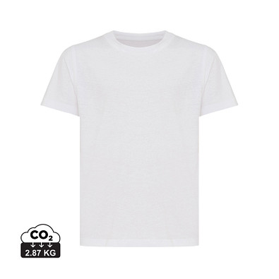 Iqoniq Koli Kids T-Shirt aus recycelter Baumwolle, weiß, 9-10 y