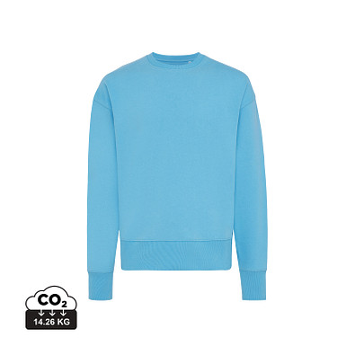 Iqoniq Kruger Relax-Rundhals-Sweater, ruhiges blau, XXS