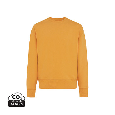 Iqoniq Kruger Relax-Rundhals-Sweater, sonnenuhr orange, XS