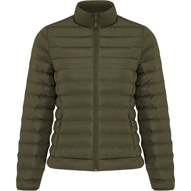 IQONIQ Maiko Damen Steppjacke aus recyceltem Polyester, khaki, S