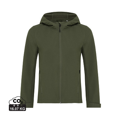 Iqoniq Makalu Damen Softshelljacke aus recyceltem Polyester, khaki, L