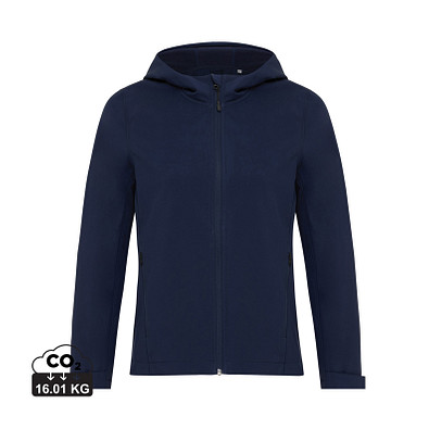 Iqoniq Makalu Damen Softshelljacke aus recyceltem Polyester, navy blau, XXL