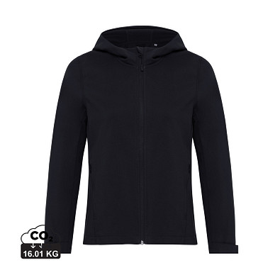 Iqoniq Makalu Damen Softshelljacke aus recyceltem Polyester, schwarz, XXL