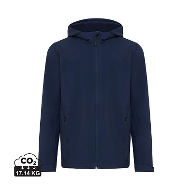 Iqoniq Makalu Herren Softshelljacke aus recyceltem Polyester, navy blau, M