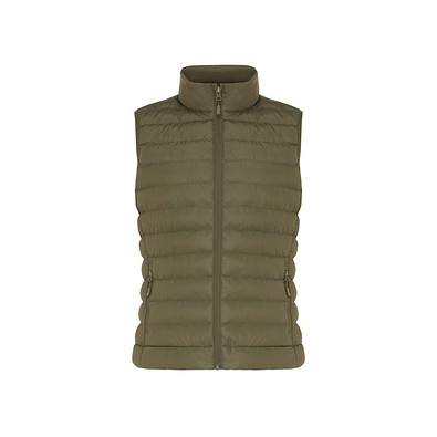 Iqoniq Meru Damen Bodywarmer aus recyceltem Polyester, khaki, XXS