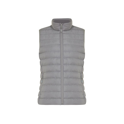 Iqoniq Meru Damen Bodywarmer aus recyceltem Polyester, Silbergrau, M