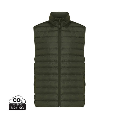 Iqoniq Meru Herren Bodywarmer aus recyceltem Polyester, khaki, L