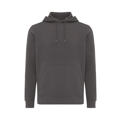 Iqoniq Rila Lightweight Hoodie aus recycelter Baumwolle, anthrazit, XXXL