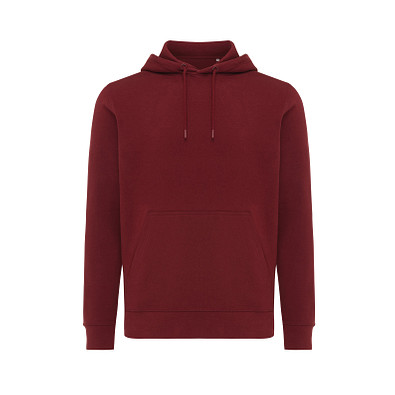 Iqoniq Rila Lightweight Hoodie aus recycelter Baumwolle, burgunderrot, S