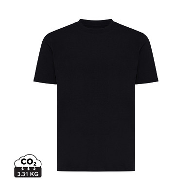 Iqoniq Sierra Lightweight T-Shirt aus recycelter Baumwolle, schwarz, L