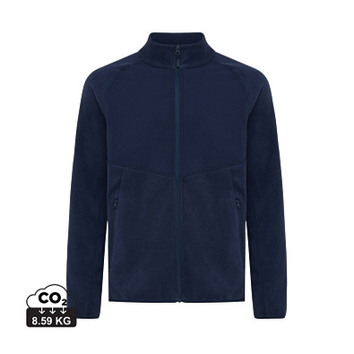 Iqoniq Talung Mikrofleece Jacke aus recyceltem Polyester, navy blau, M