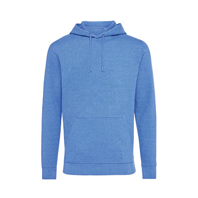 Iqoniq Torres ungefärbter Hoodie aus recycelter Baumwolle, heather blue, XS
