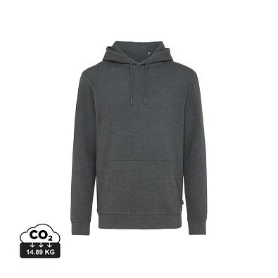 Iqoniq Torres ungefärbter Hoodie aus recycelter Baumwolle, ungefärbtes Anthrazit, XXS